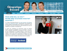 Tablet Screenshot of chiropratiquebrossard.com